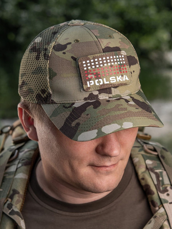 M-TAC Naszywka Polska Laser Cut Rzep 50x80mm Multicam