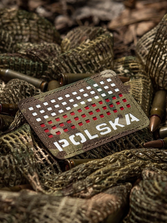 M-TAC Naszywka Polska Laser Cut Rzep 50x80mm Multicam