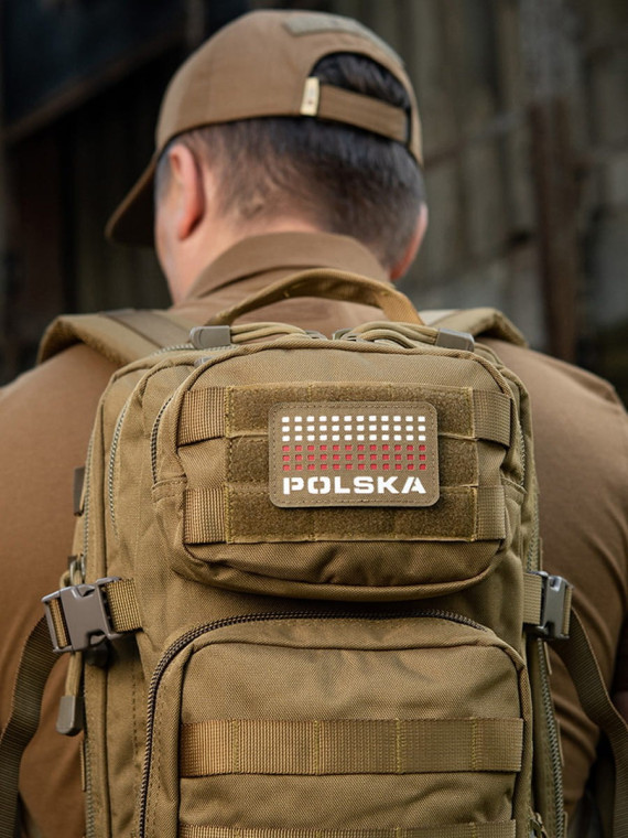 M-TAC Naszywka Polska Laser Cut Rzep 50x80mm Coyote