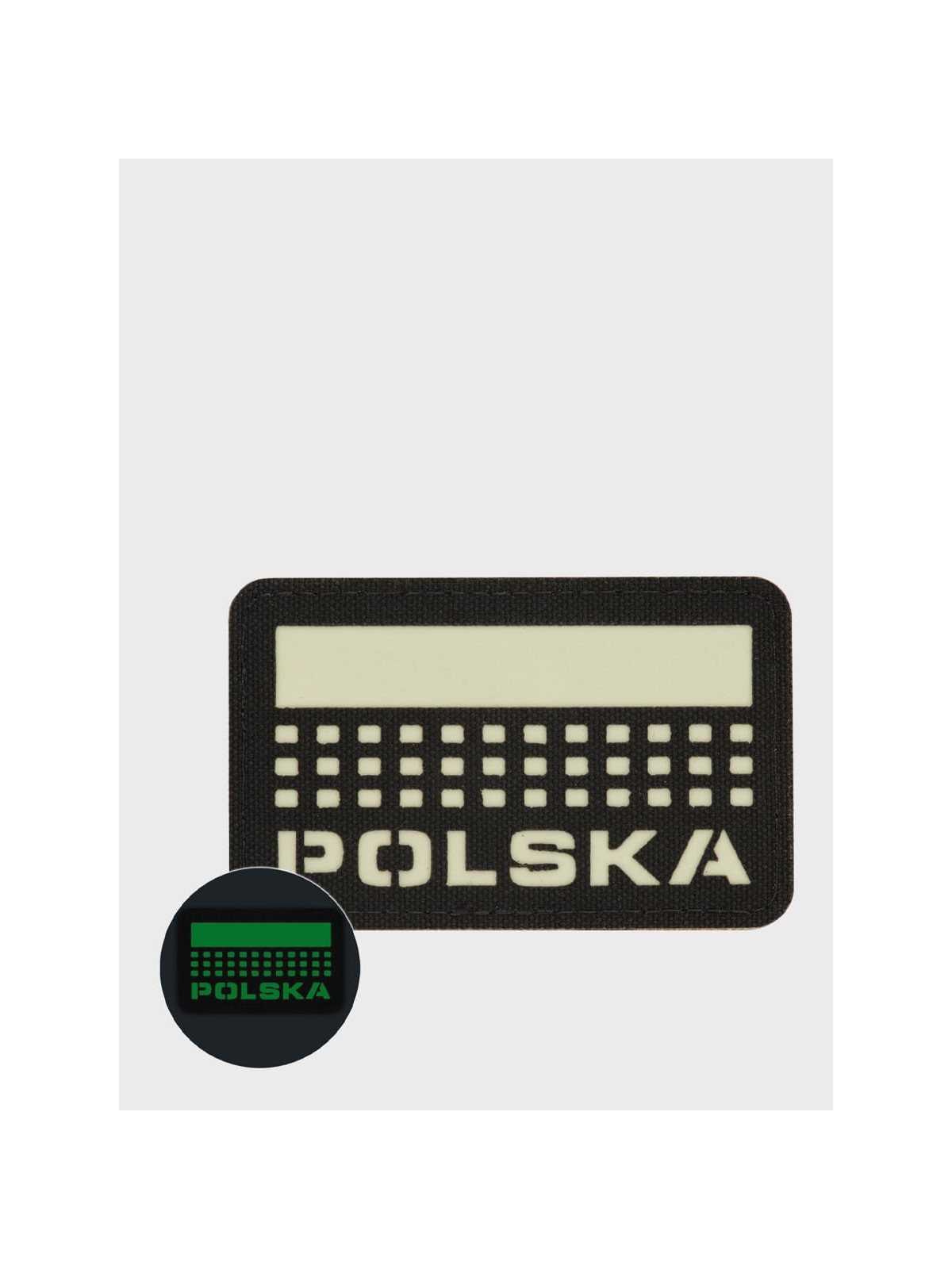 M-TAC Naszywka Polska Laser Cut Rzep 50x80mm Czarna Fluorescencyjna