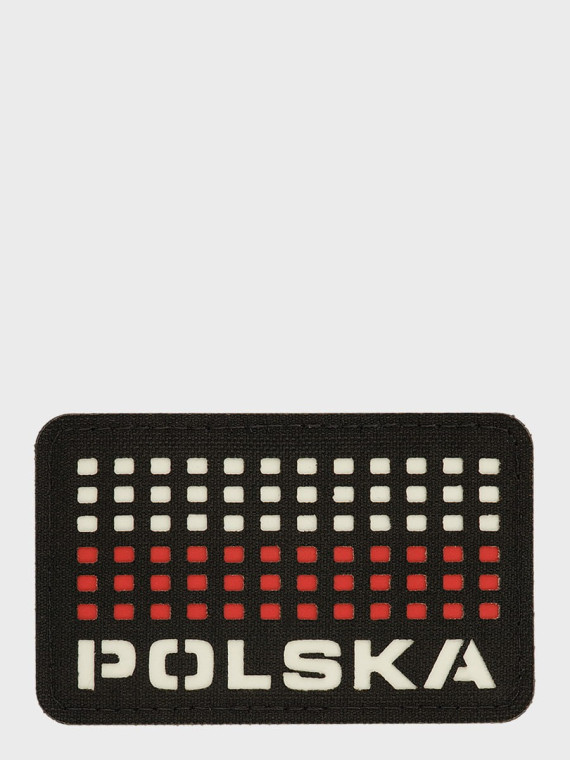 M-TAC Naszywka Polska Laser Cut Rzep 50x80mm Czarna