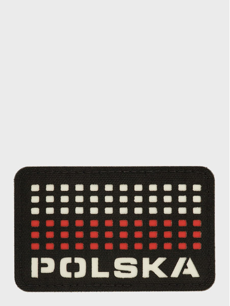 M-TAC Naszywka Polska Laser Cut Rzep 50x80mm Czarna