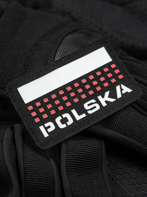 M-TAC Naszywka Polska Laser Cut Rzep 50x80mm Czarna