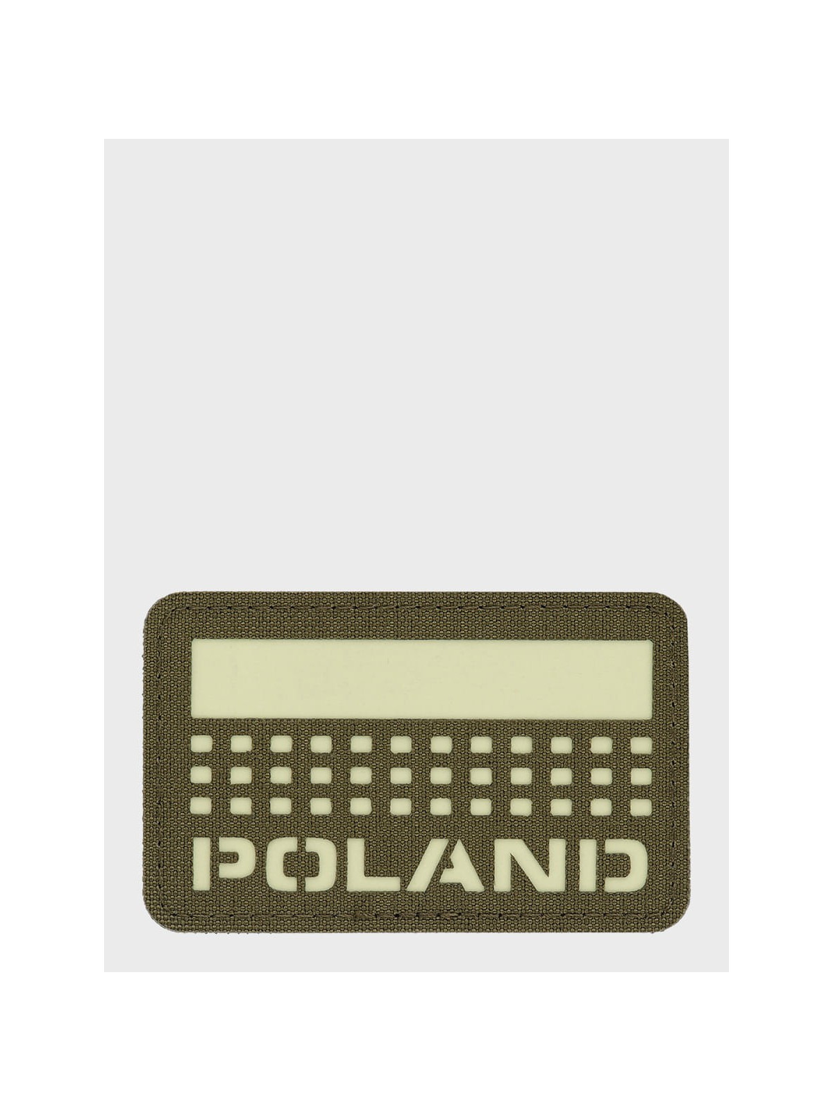 M-TAC Naszywka Poland Laser Cut Rzep 50x80mm Oliwkowa Fluorescencyjna