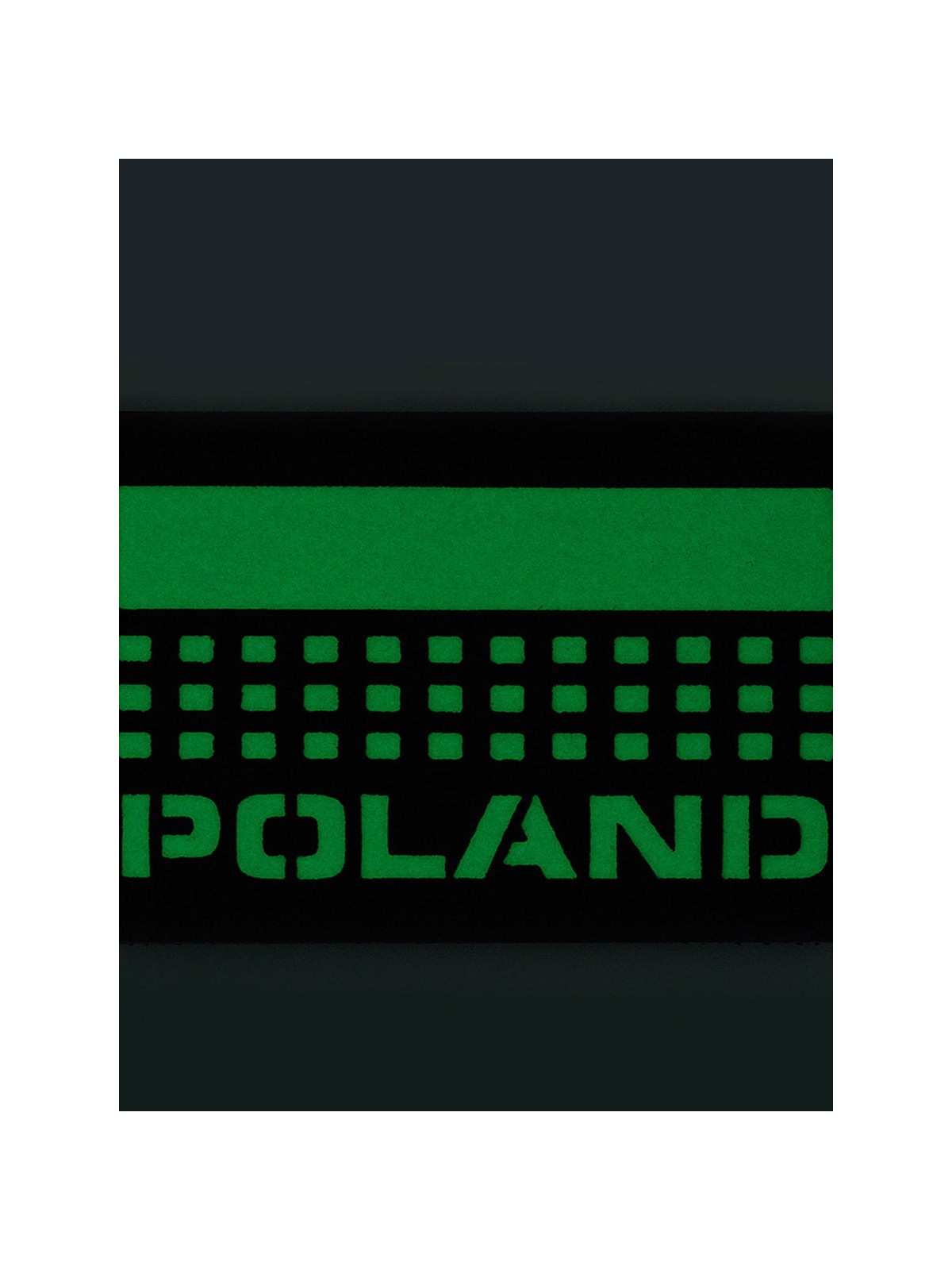 M-TAC Naszywka Poland Laser Cut Rzep 50x80mm Czerwona Fluorescencyjna