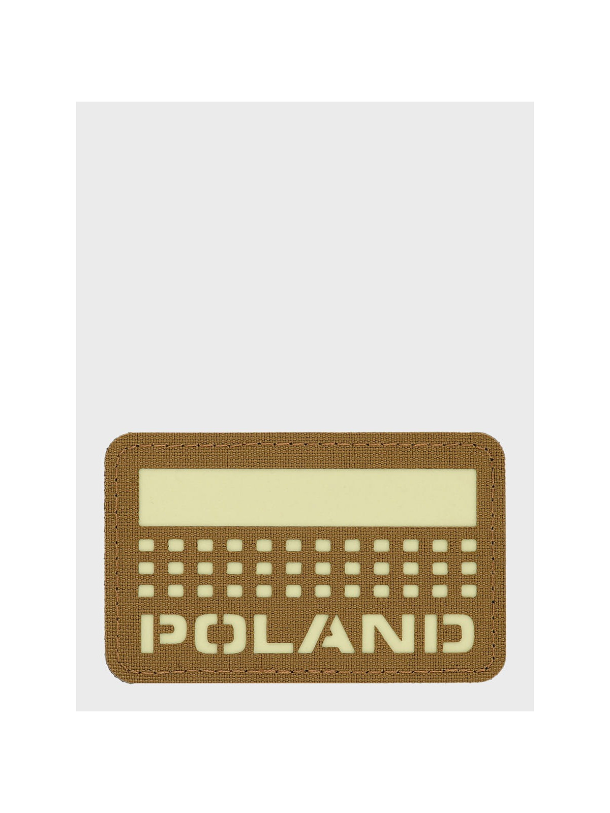M-TAC Naszywka Poland Laser Cut Rzep 50x80mm Coyote Fluorescencyjna