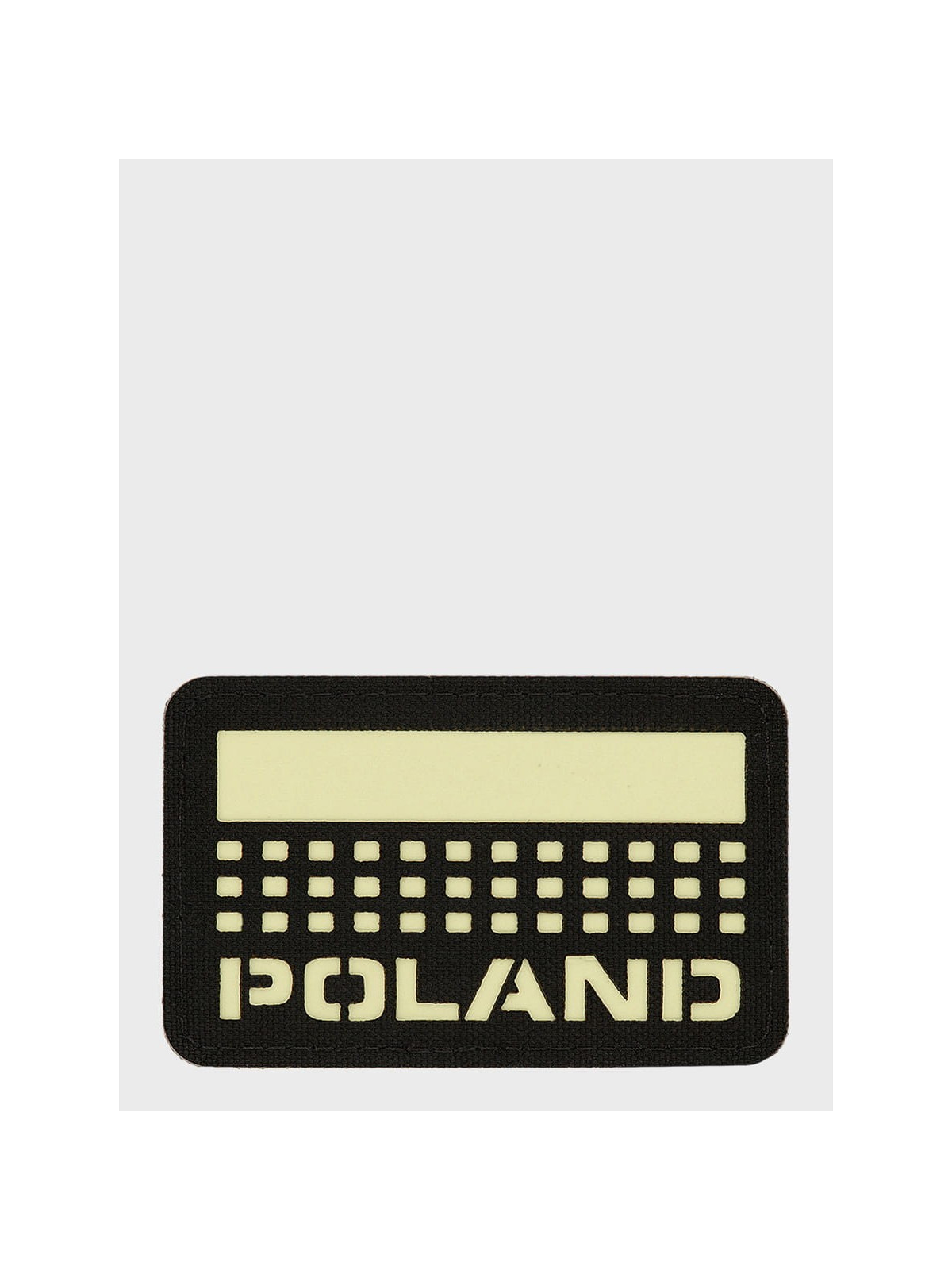 M-TAC Naszywka Poland Laser Cut Rzep 50x80mm Czarna fluorescencyjna