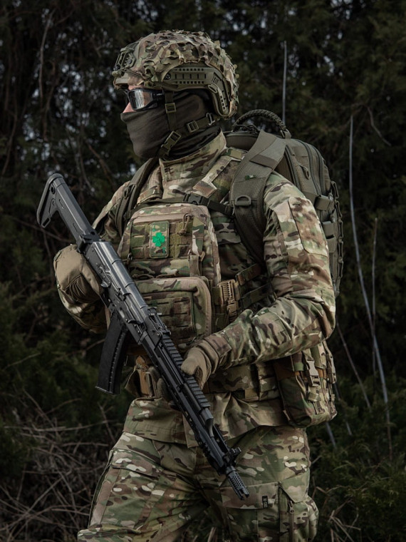 M-TAC Naszywka Szczęśliwa Karta Haftowana Multicam
