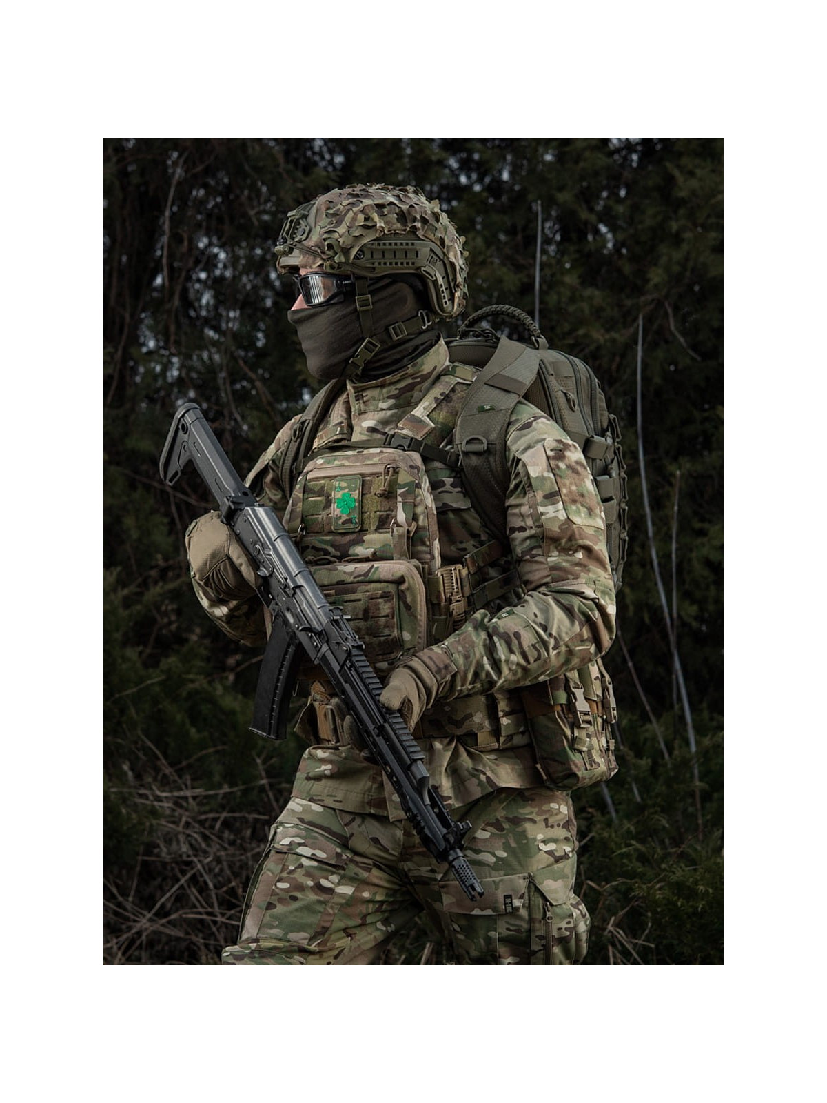 M-TAC Naszywka Szczęśliwa Karta Haftowana Multicam