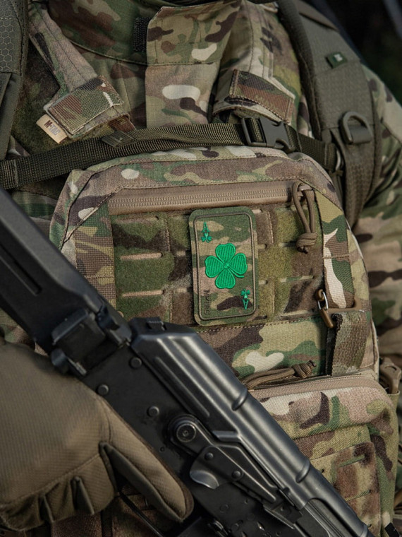 M-TAC Naszywka Szczęśliwa Karta Haftowana Multicam