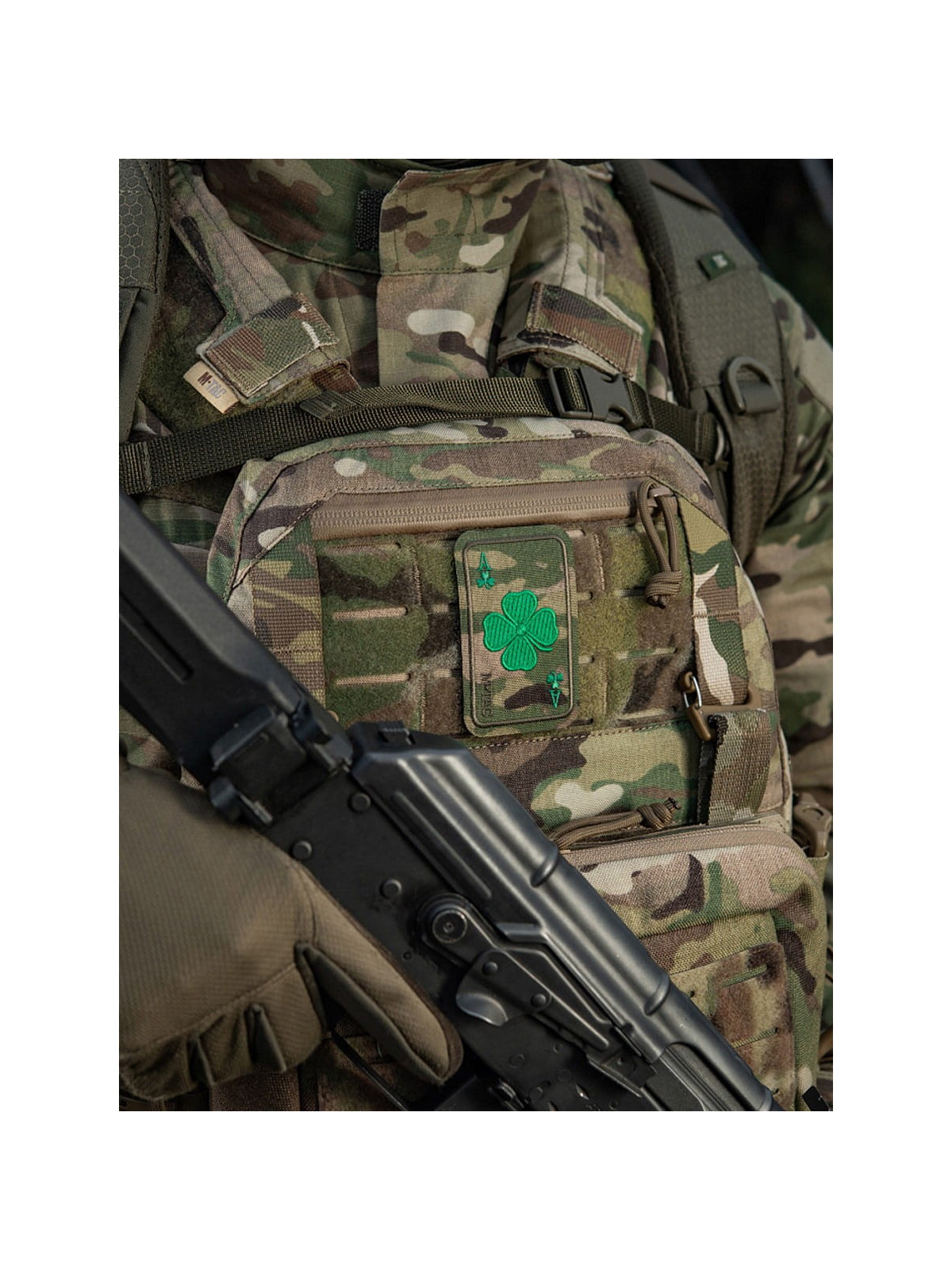 M-TAC Naszywka Szczęśliwa Karta Haftowana Multicam