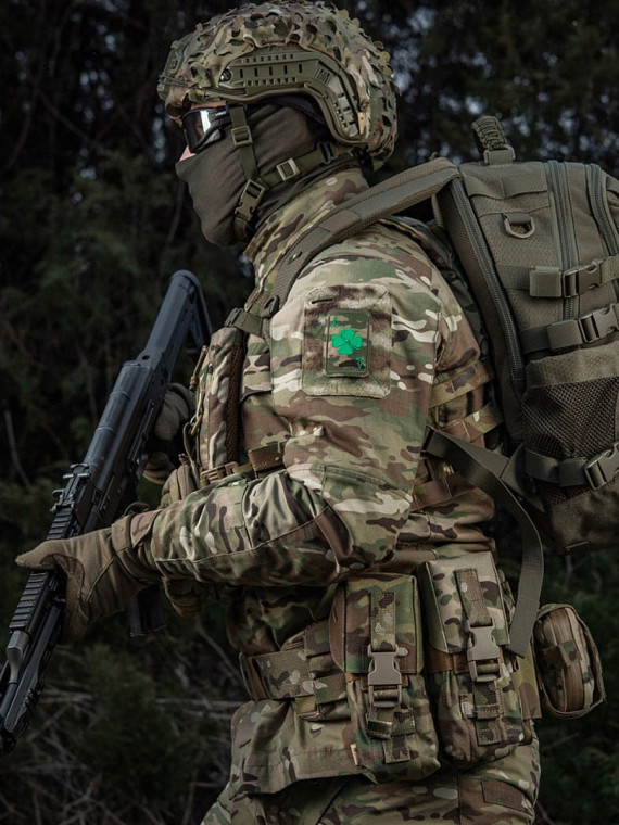 M-TAC Naszywka Szczęśliwa Karta Haftowana Multicam