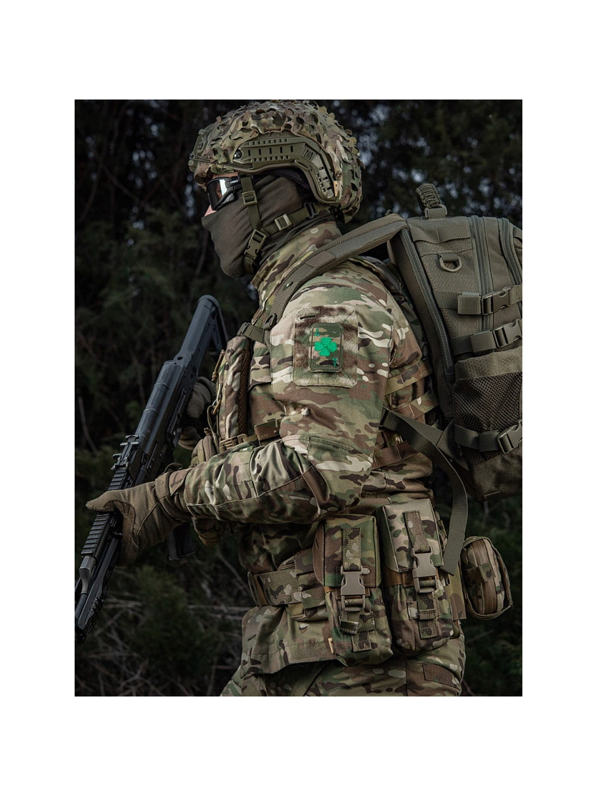 M-TAC Naszywka Szczęśliwa Karta Haftowana Multicam