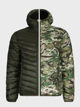 TEXAR KURTKA MĘSKA PUCHOWA DWUSTRONNA OLIWKOWA/MC CAMO XL