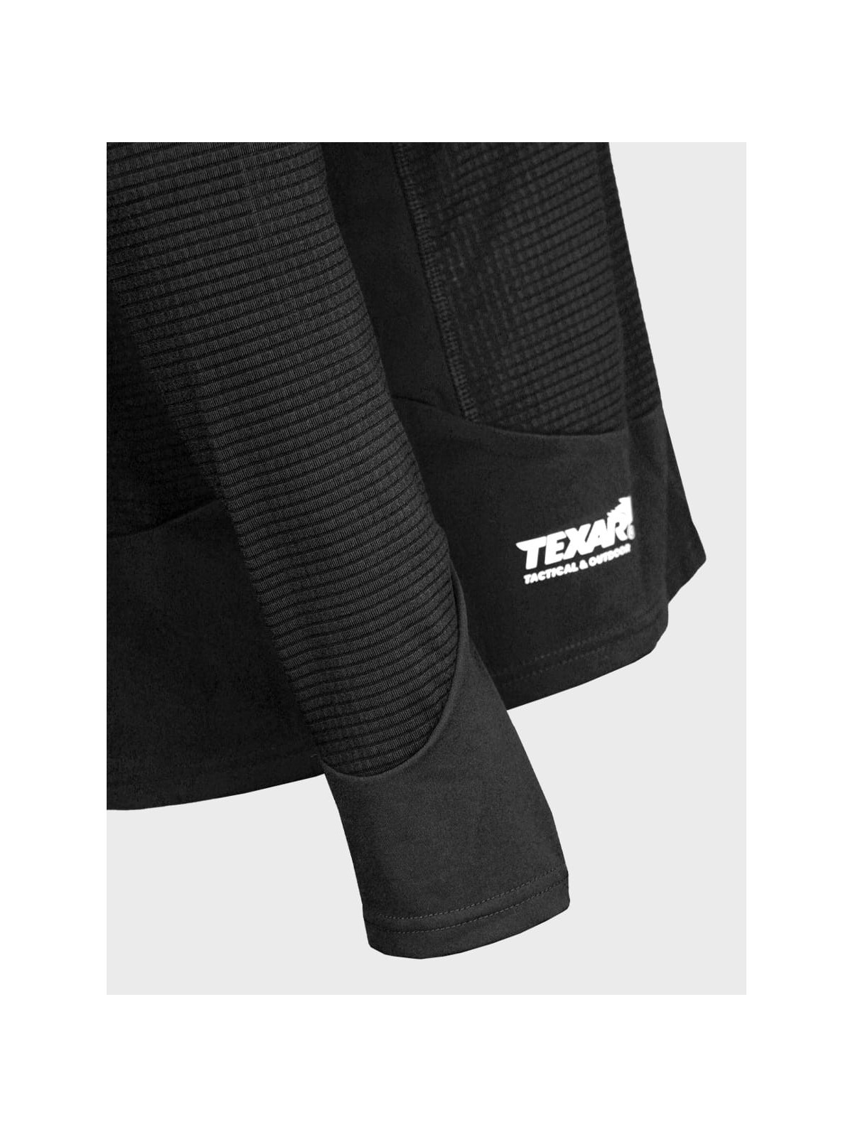 TEXAR Bluza Termiczna Termoaktywna Polarowa Czarna XL