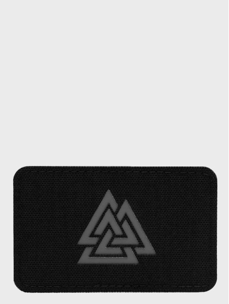 M-TAC Naszywka Valknut Pozioma Laser Cut Czarno-szara