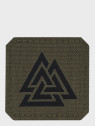 M-TAC NASZYWKA Valknut Laser Cut 4,5 x 4,5 cm Oliwkowo-czarna