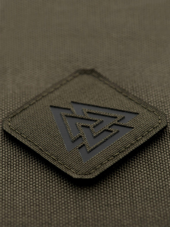 M-TAC NASZYWKA Valknut Laser Cut 4,5 x 4,5 cm Oliwkowo-czarna