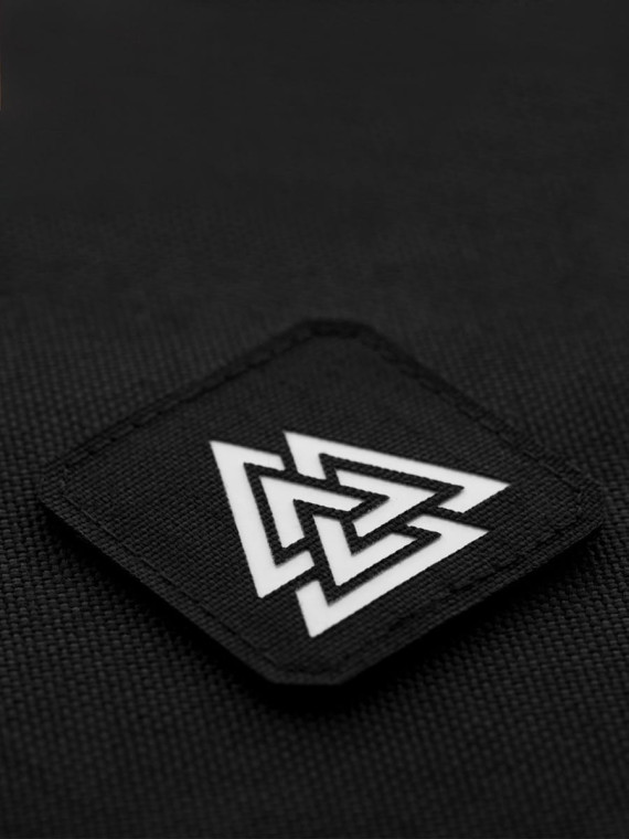 M-TAC NASZYWKA Valknut Laser Cut 4,5 x 4,5 cm Czarno- biała fluorescencyjna