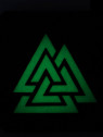 M-TAC NASZYWKA Valknut Laser Cut 4,5 x 4,5 cm Czarno- biała fluorescencyjna