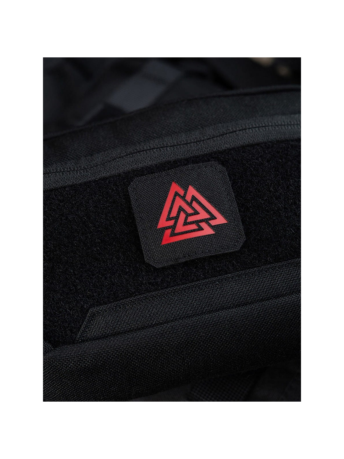 M-TAC NASZYWKA Valknut Laser Cut 4,5 x 4,5 cm Czarno- biała fluorescencyjna
