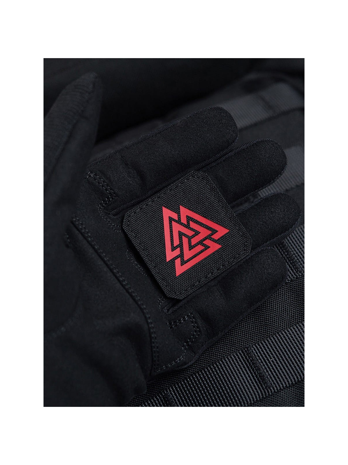 M-TAC NASZYWKA Valknut Laser Cut 4,5 x 4,5 cm Czarno- biała fluorescencyjna