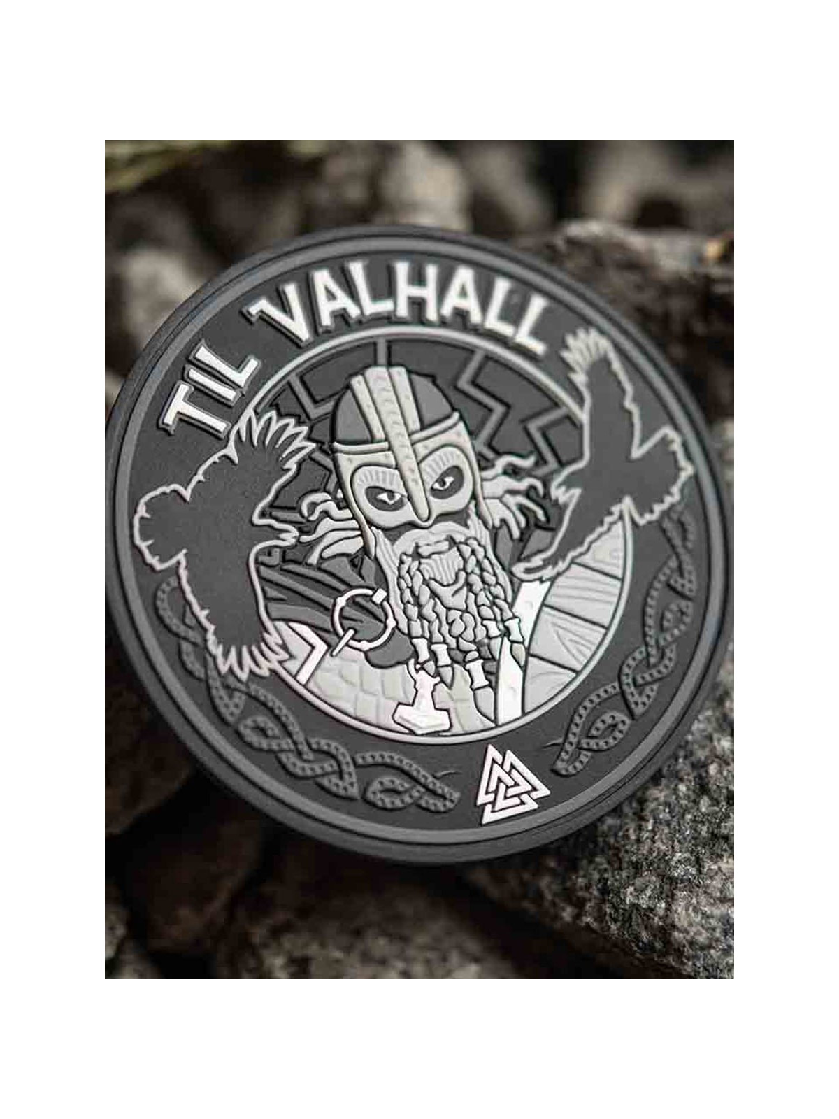 M-TAC Naszywka 3D Til Valhall PVC Czarno-Szara