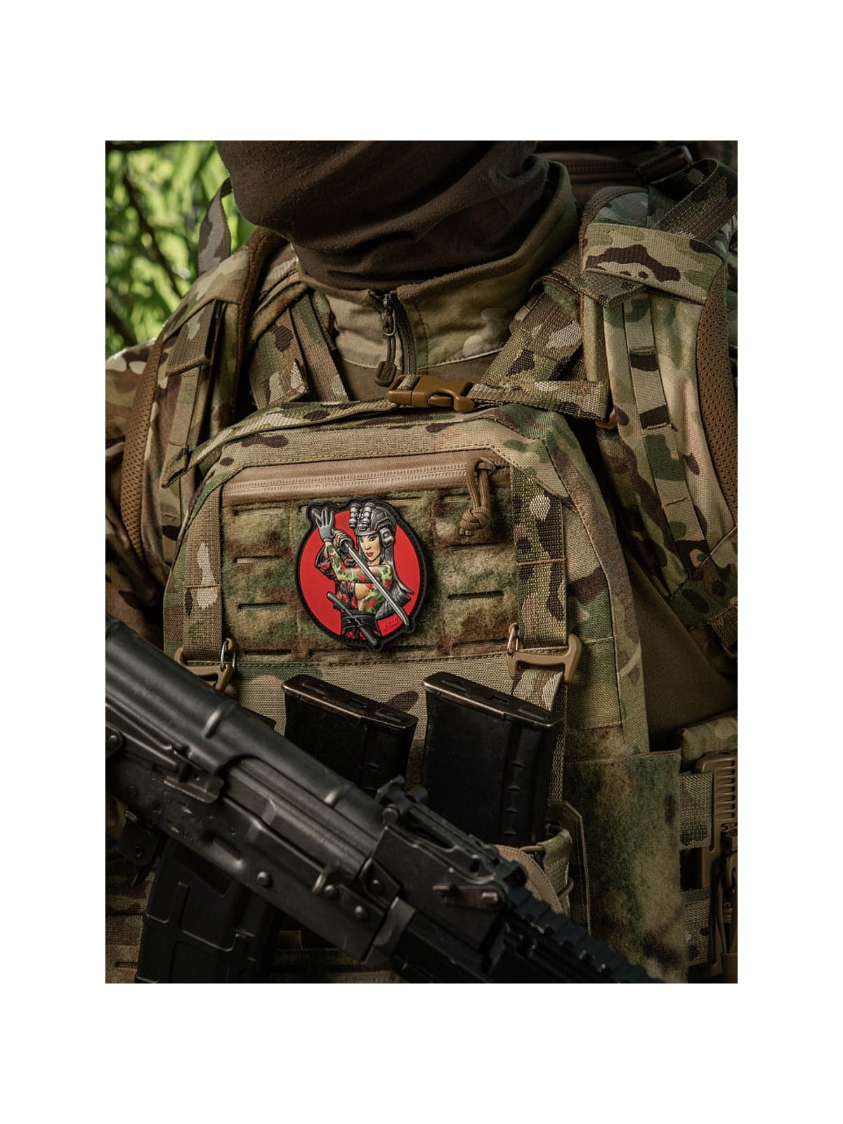 M-TAC Naszywka 3D Tactical Girl No.3 Yakuza PVC Zielony Tatuaż PVC