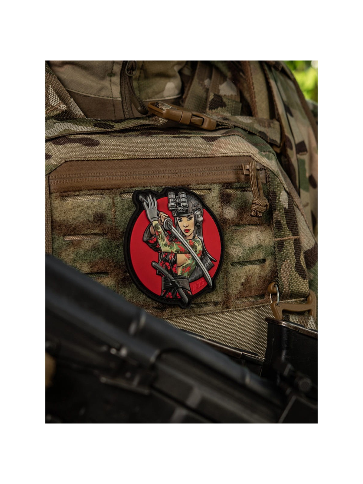 M-TAC Naszywka 3D Tactical Girl No.3 Yakuza PVC Zielony Tatuaż PVC