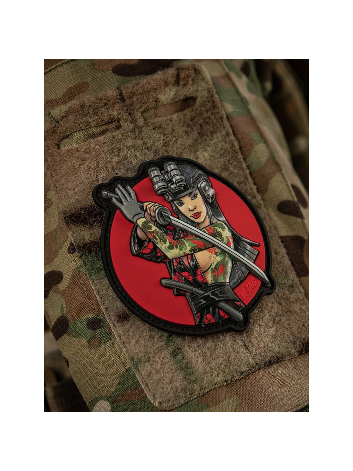 M-TAC Naszywka 3D Tactical Girl No.3 Yakuza PVC Zielony Tatuaż PVC