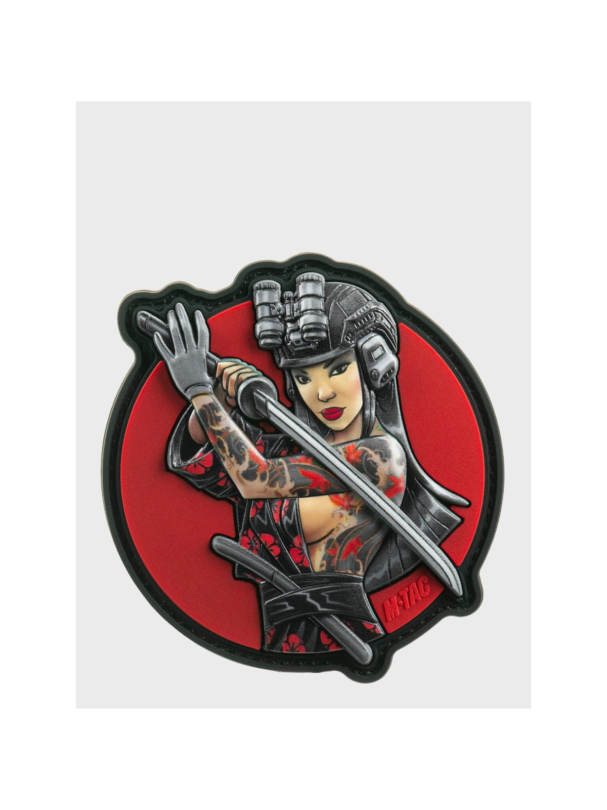 M-TAC Naszywka 3D Tactical Girl No.3 Yakuza PVC Czarny Tatuaż PVC