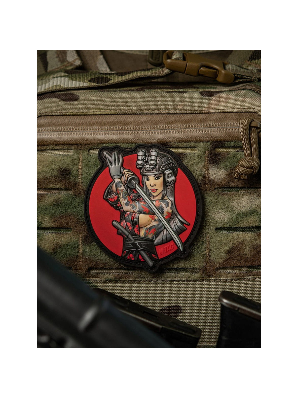 M-TAC Naszywka 3D Tactical Girl No.3 Yakuza PVC Czarny Tatuaż PVC