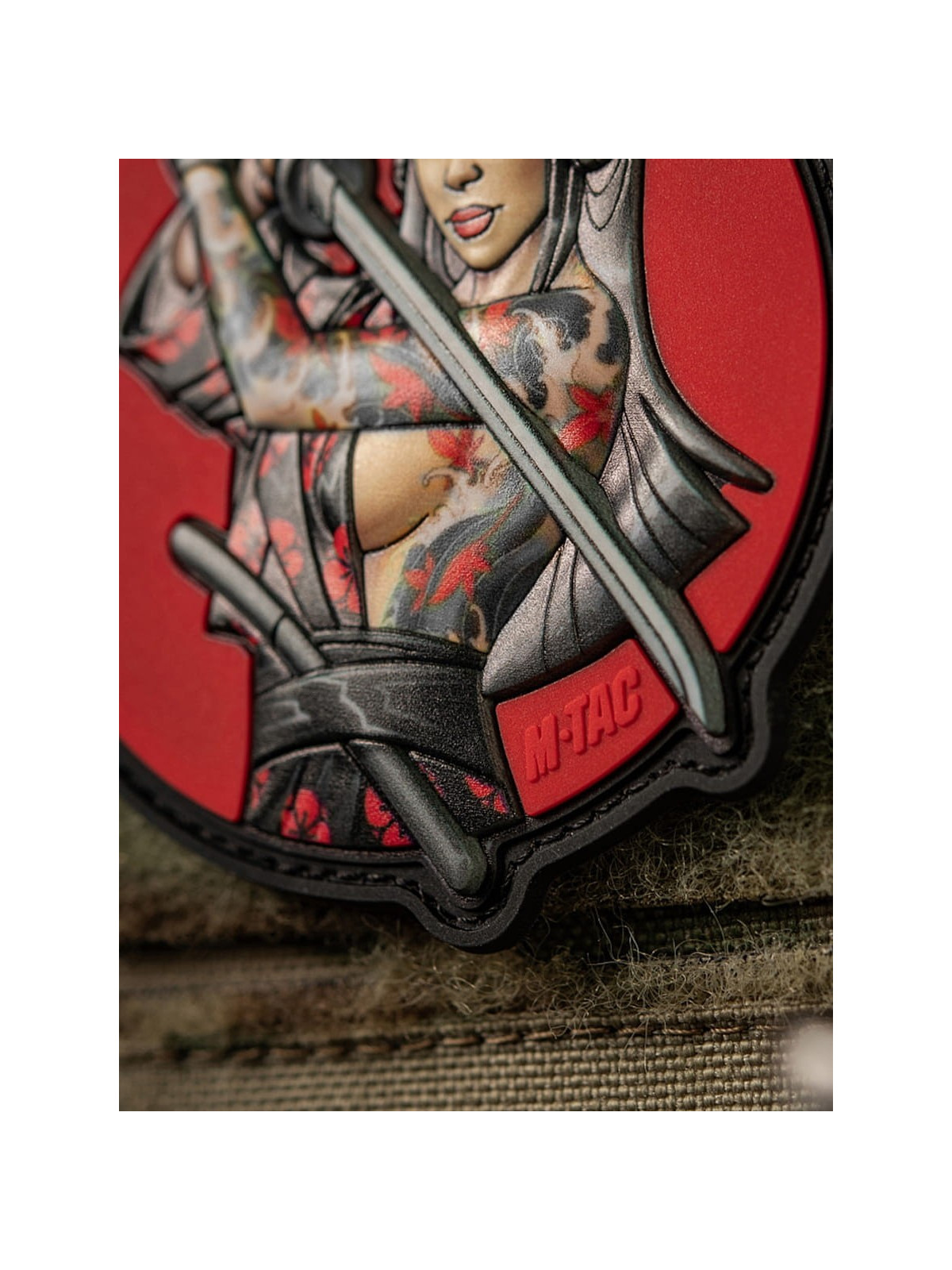 M-TAC Naszywka 3D Tactical Girl No.3 Yakuza PVC Czarny Tatuaż PVC