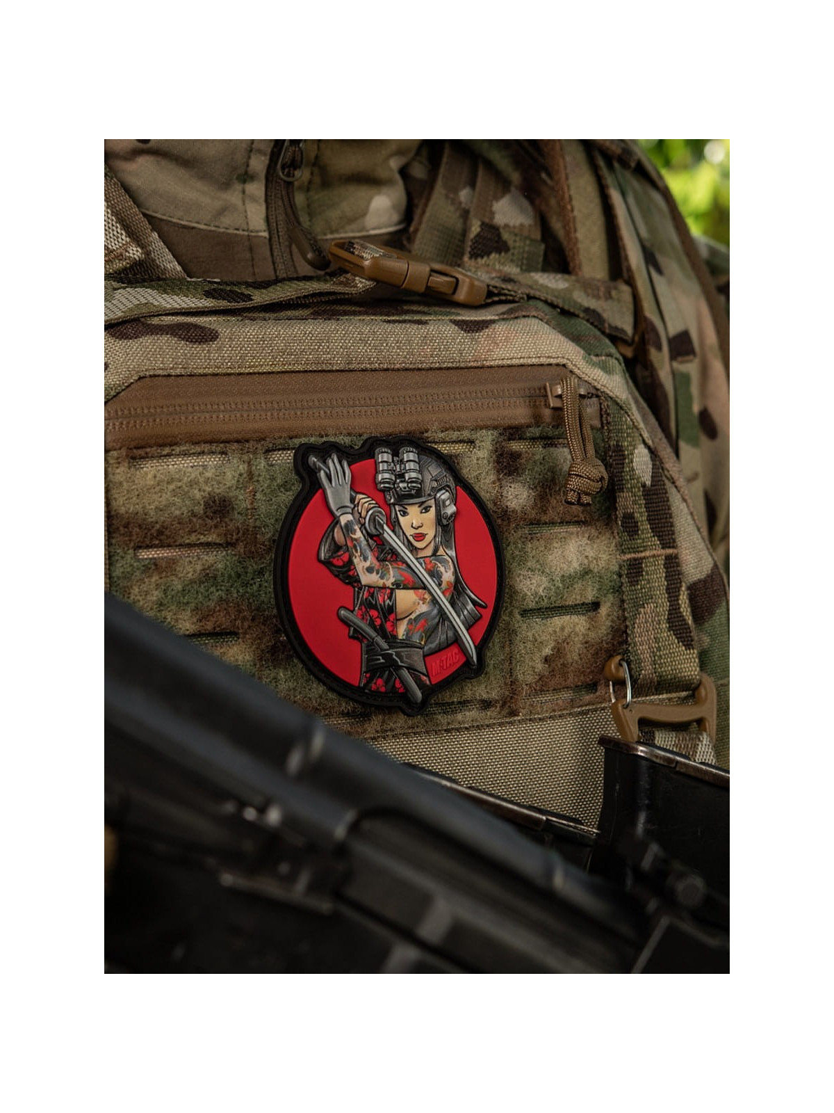 M-TAC Naszywka 3D Tactical Girl No.3 Yakuza PVC Czarny Tatuaż PVC