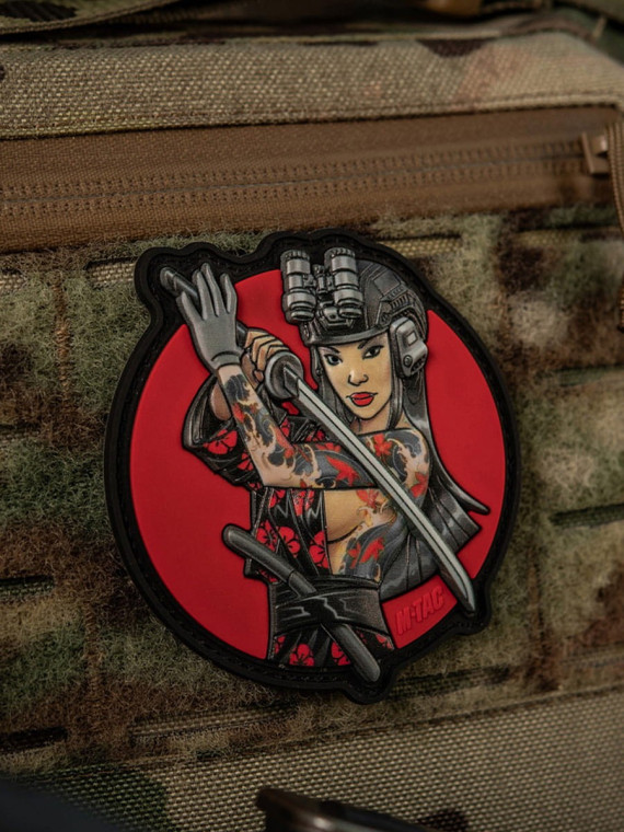 M-TAC Naszywka 3D Tactical Girl No.3 Yakuza PVC Czarny Tatuaż PVC