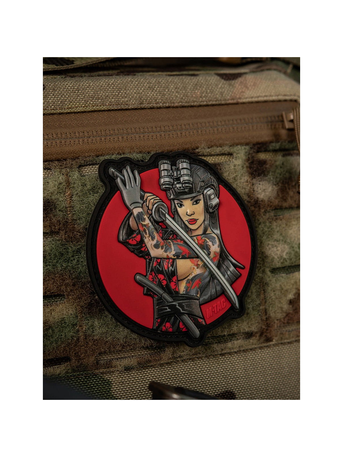 M-TAC Naszywka 3D Tactical Girl No.3 Yakuza PVC Czarny Tatuaż PVC