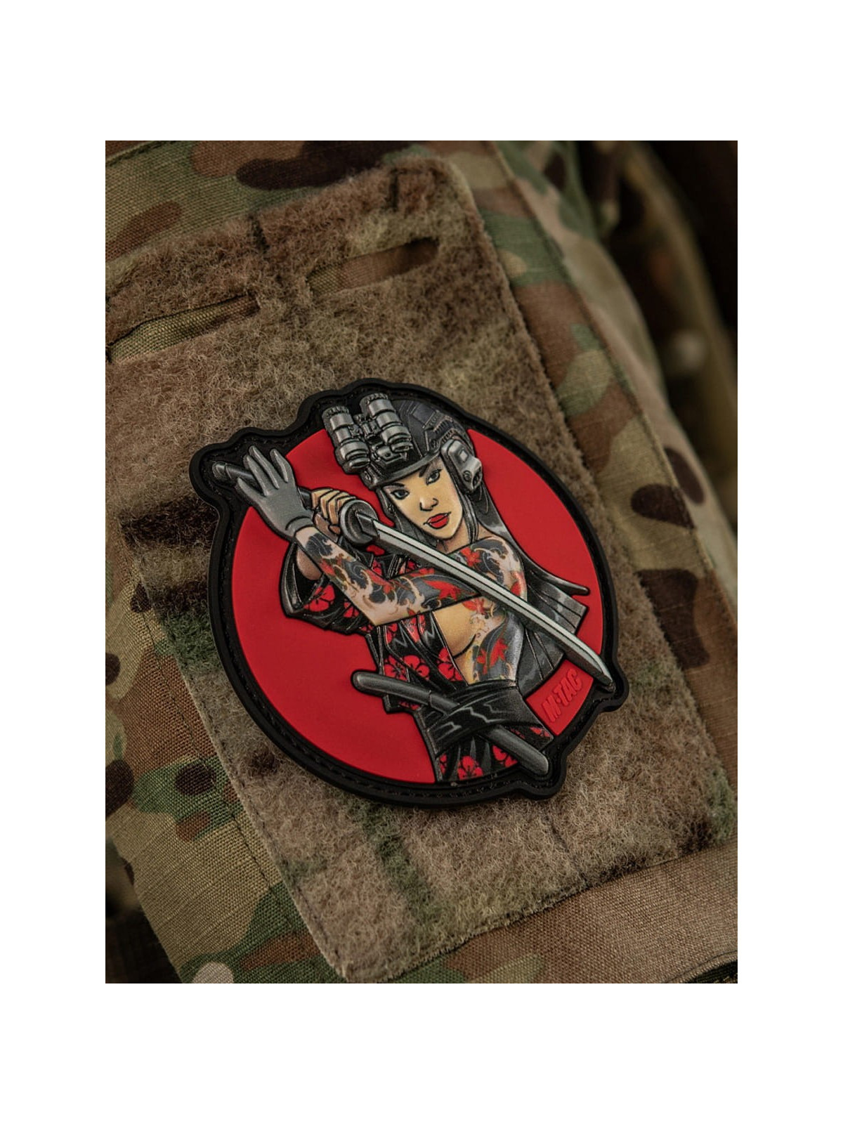 M-TAC Naszywka 3D Tactical Girl No.3 Yakuza PVC Czarny Tatuaż PVC