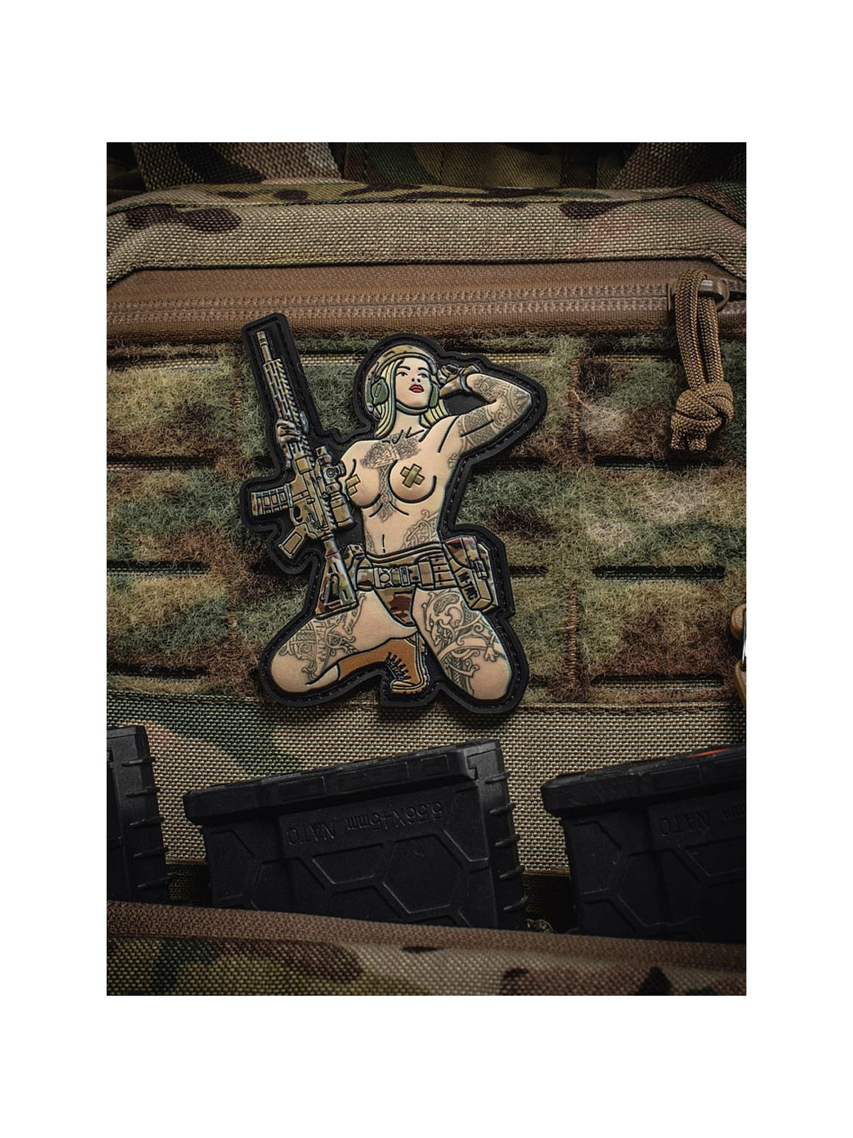 M-TAC Naszywka 3D Tactical Girl No.1 Skandinavik Valknut PVC