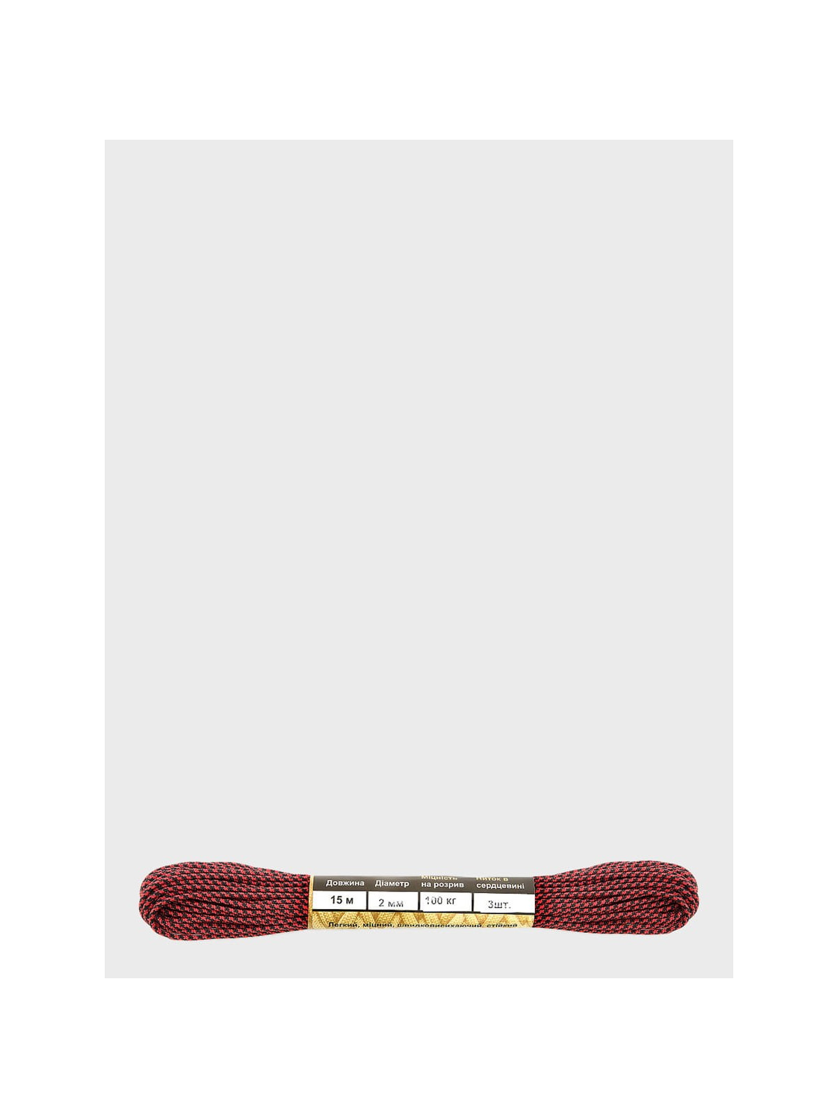 M-TAC LINKA PARACORD MINICORD 15M CZARNO-CZERWONA
