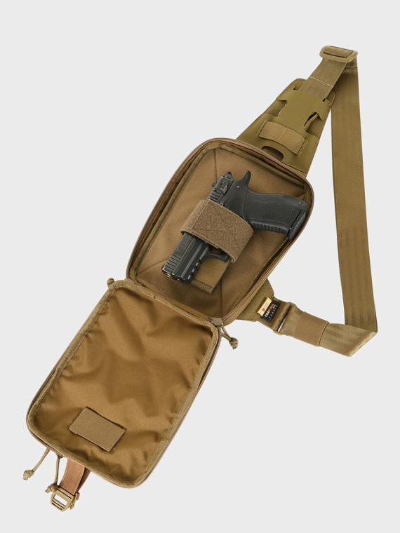 M-TAC Torba na Ramię Saszetka Elite Sling Pistol Hex Rzep Coyote