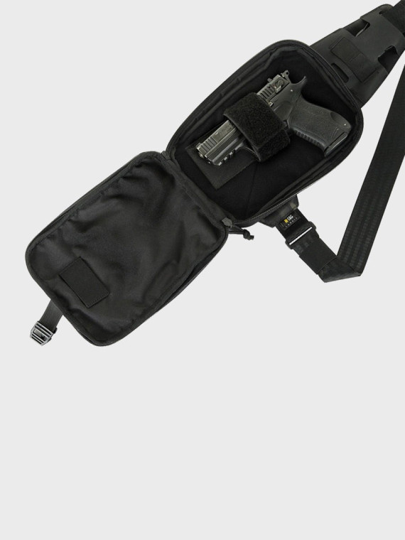 M-TAC Torba na Ramię Saszetka Elite Sling Pistol Hex Rzep Multicam Black / Black