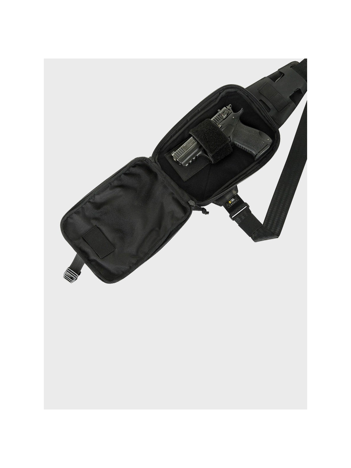 M-TAC Torba na Ramię Saszetka Elite Sling Pistol Hex Rzep Multicam Black / Black