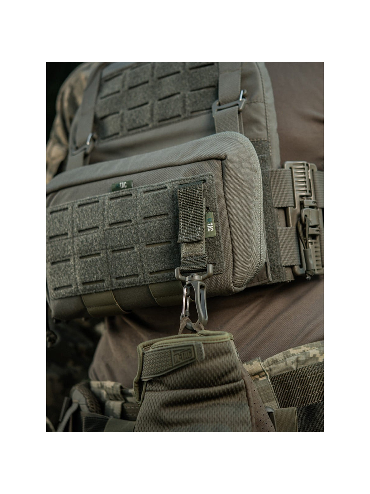 M-TAC TROK Z KARABIŃCZYKIEM MOLLE  RANGER GREEN