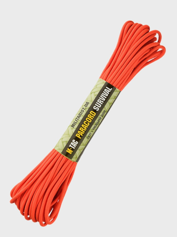 M-TAC LINKA PARACORD SURVIVAL 15M POMARAŃCZOWA
