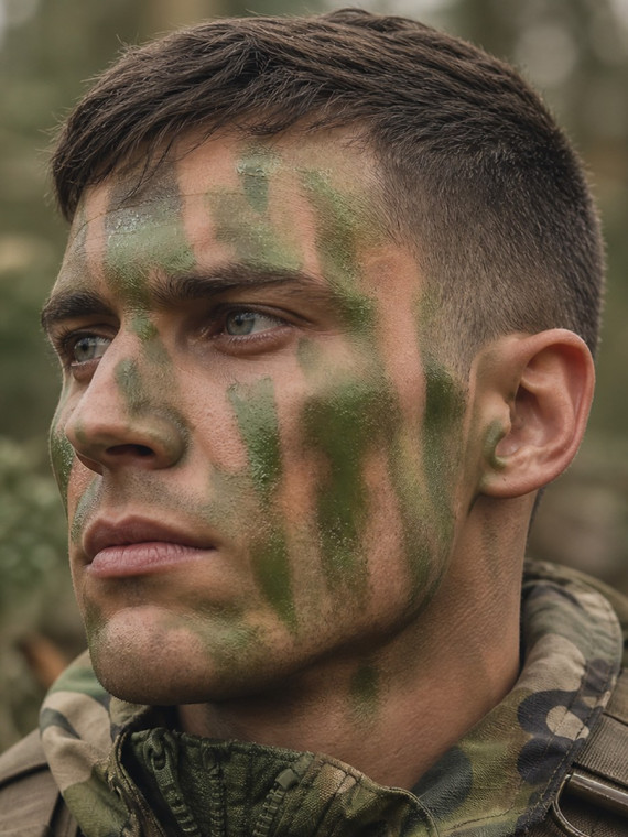 KEMEX Farba maskująca twarz ciało kamuflaż Nato 30g zielona