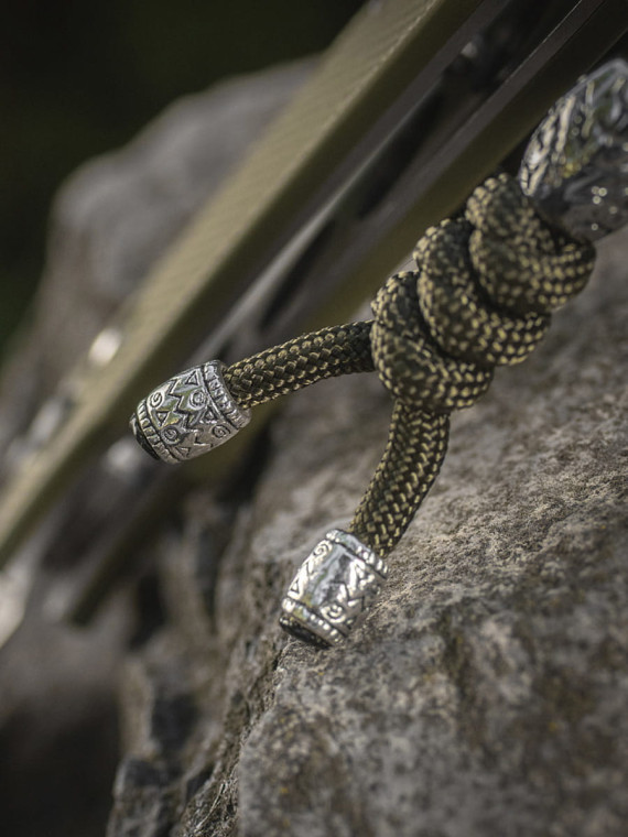M-TAC Brelok Paracord Zawieszka Zeus Stainless Steel Oliwkowy