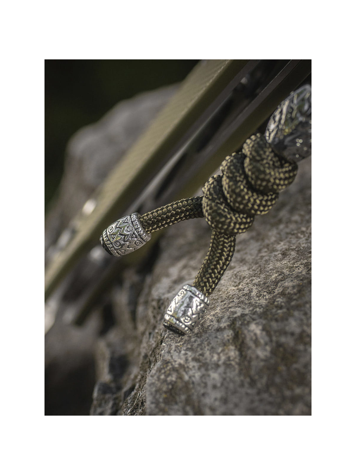 M-TAC Brelok Paracord Zawieszka Zeus Stainless Steel Oliwkowy