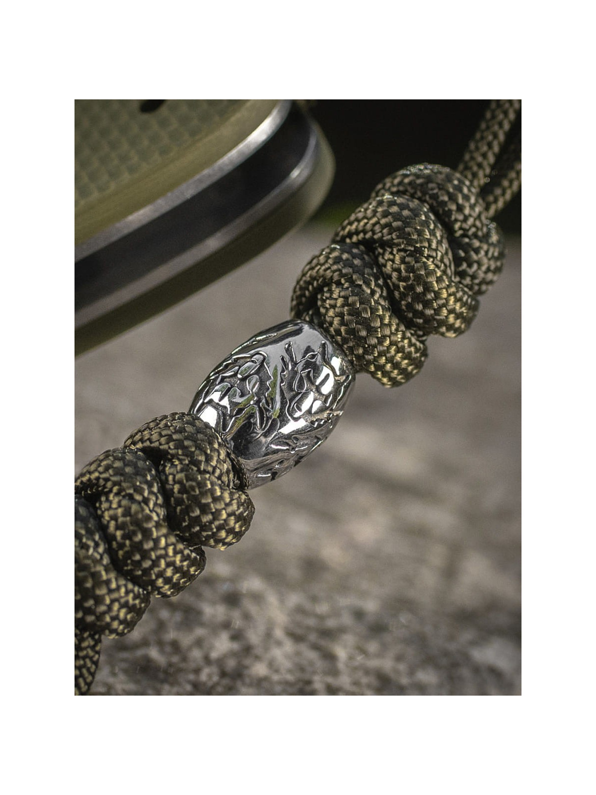 M-TAC Brelok Paracord Zawieszka Zeus Stainless Steel Oliwkowy