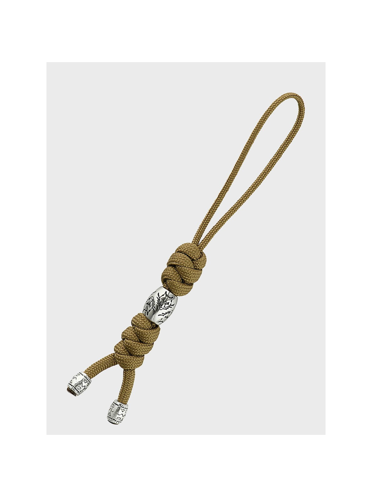 M-TAC Brelok Paracord Zawieszka Zeus Stainless Steel Coyote