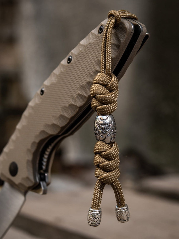 M-TAC Brelok Paracord Zawieszka Zeus Stainless Steel Coyote